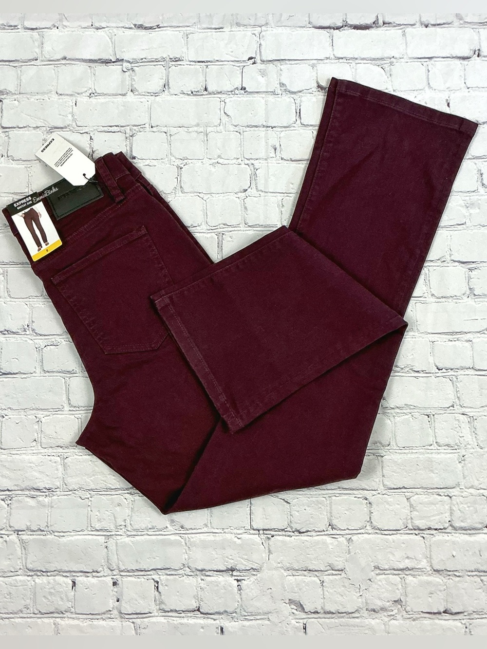 NWT Express Wine (Plum, Purple Toned) Bootcut Jeans $98 MSRP